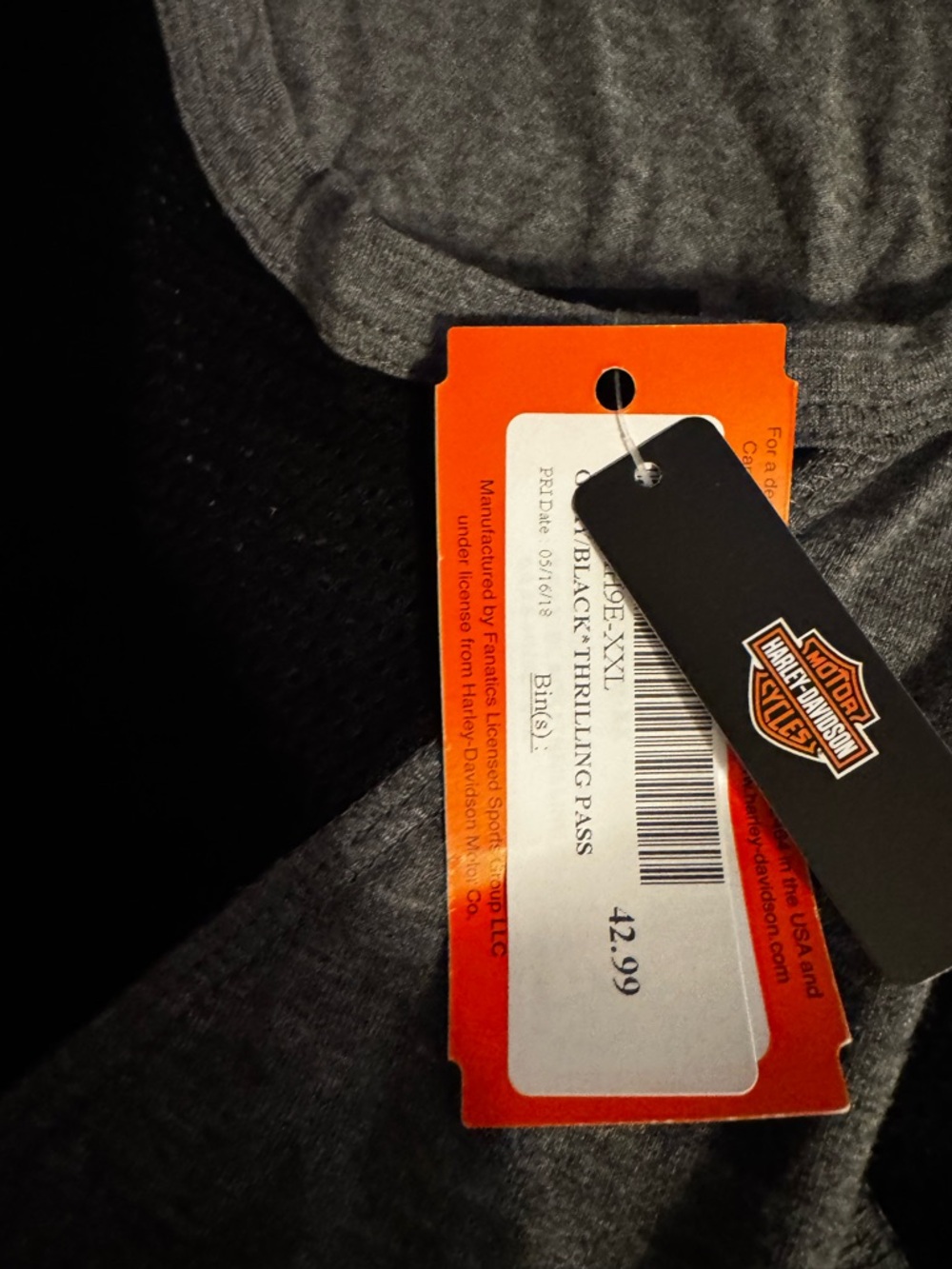 Harley Davidson Women’s Black/Gray Tank Top NWT Size 2XL Fort Bragg Dealership - Picture 6 of 11